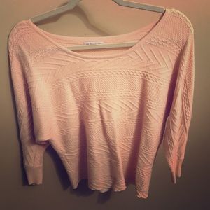 pink sweater like long sleeve shirt